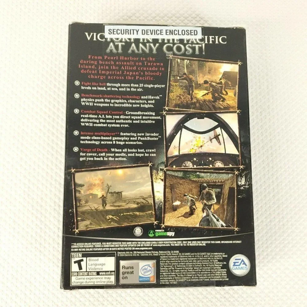 Medal of Honor Pacific Assault PC EA Games 2004 CD
